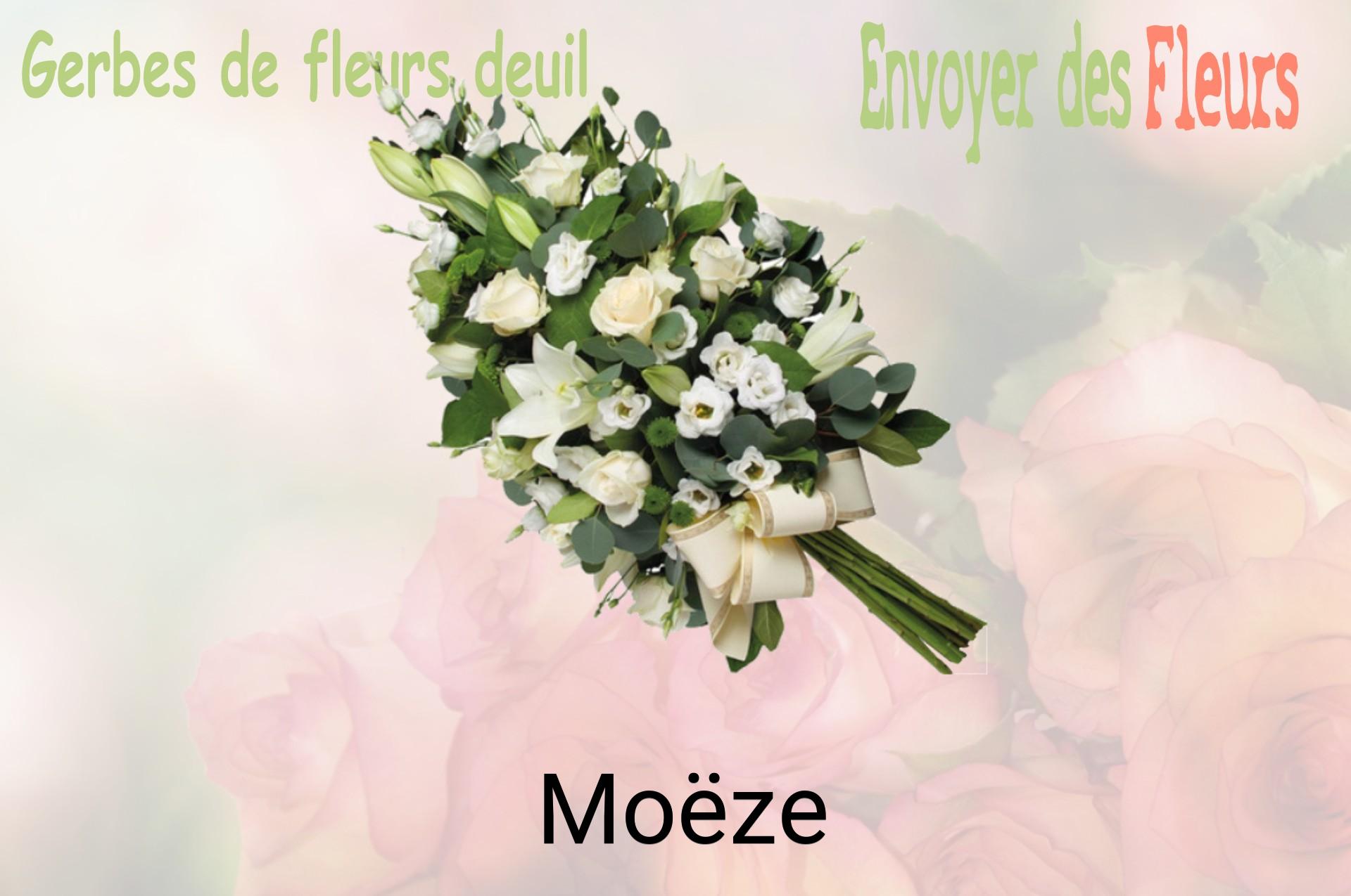 Gerbe de fleurs de deuil livrée à Moëze